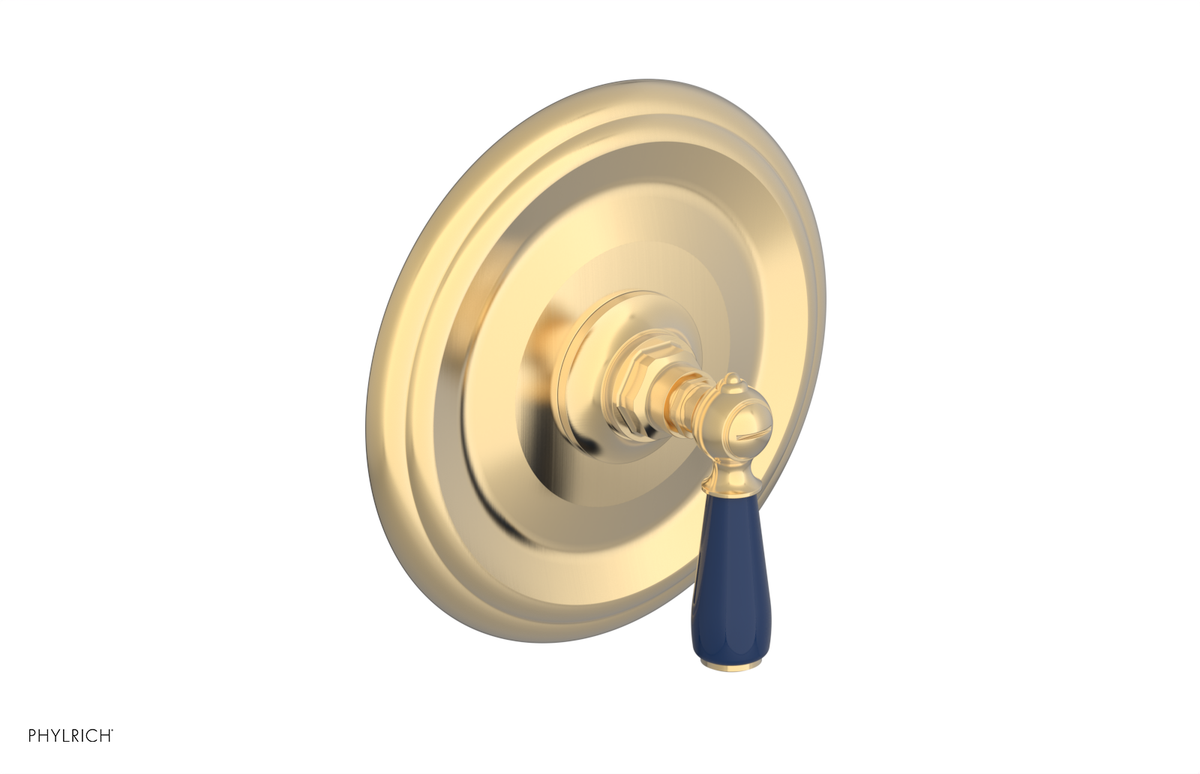 JAMESTOWN - Thermostatic Shower Trim - Lever Handle with "Navy Blue" Accents 4-735