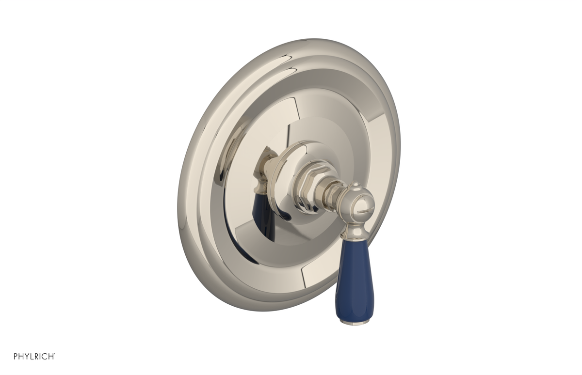 JAMESTOWN - Thermostatic Shower Trim - Lever Handle with "Navy Blue" Accents 4-735