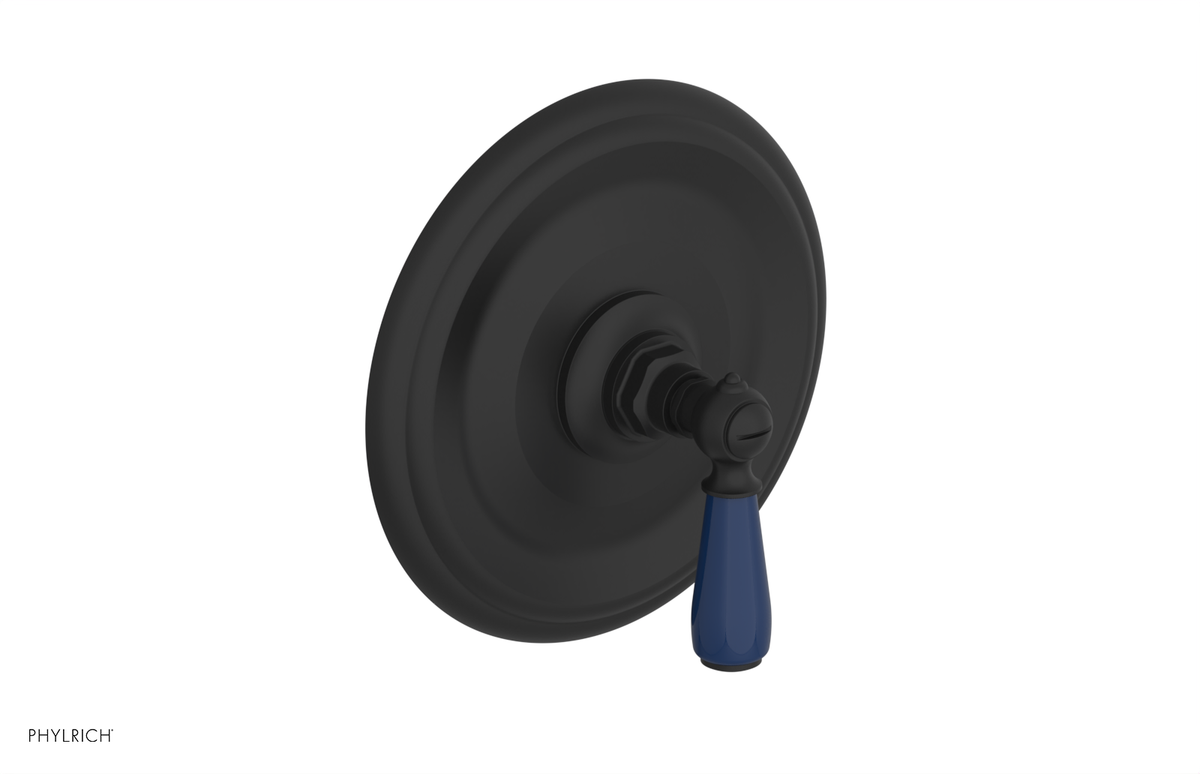 JAMESTOWN - Thermostatic Shower Trim - Lever Handle with "Navy Blue" Accents 4-735