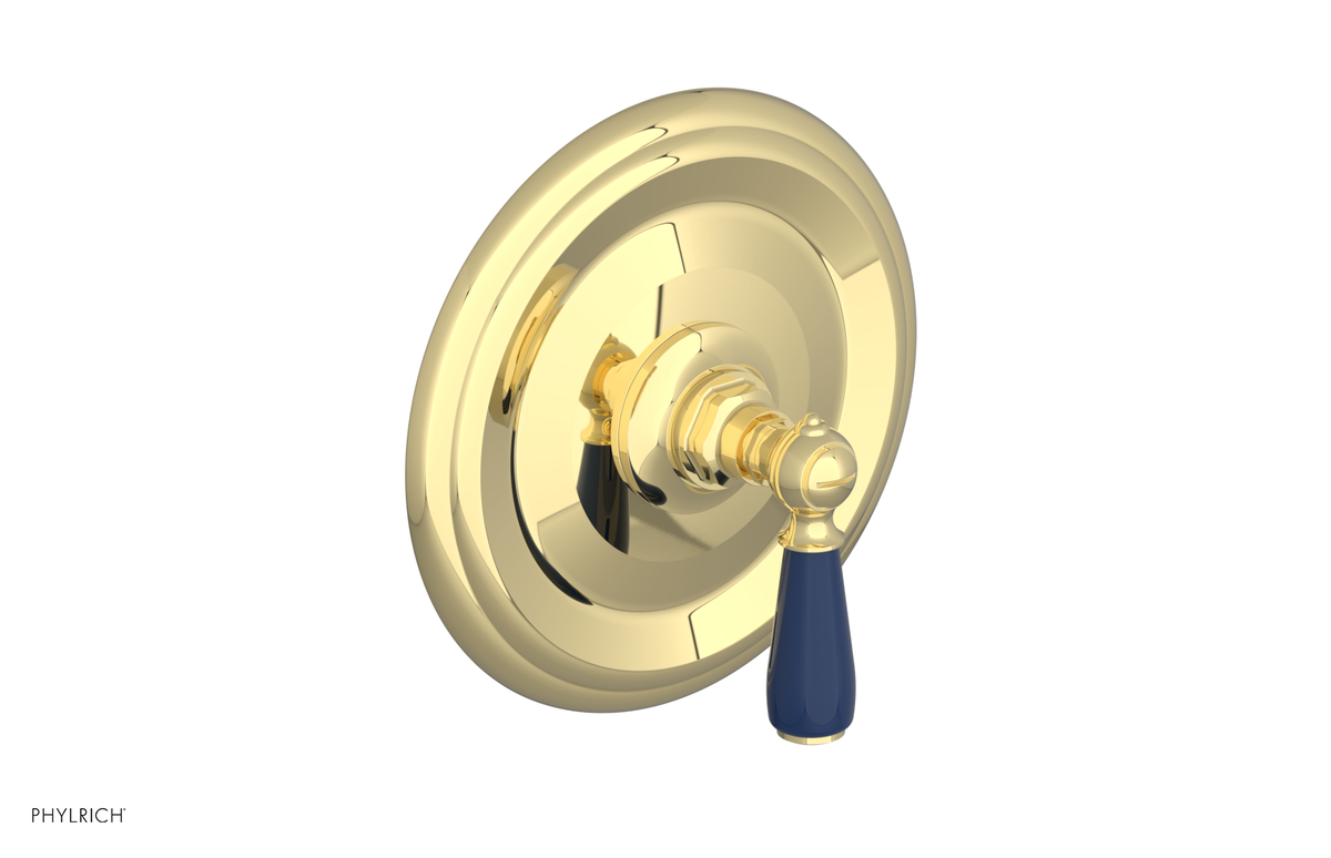JAMESTOWN - Thermostatic Shower Trim - Lever Handle with "Navy Blue" Accents 4-735