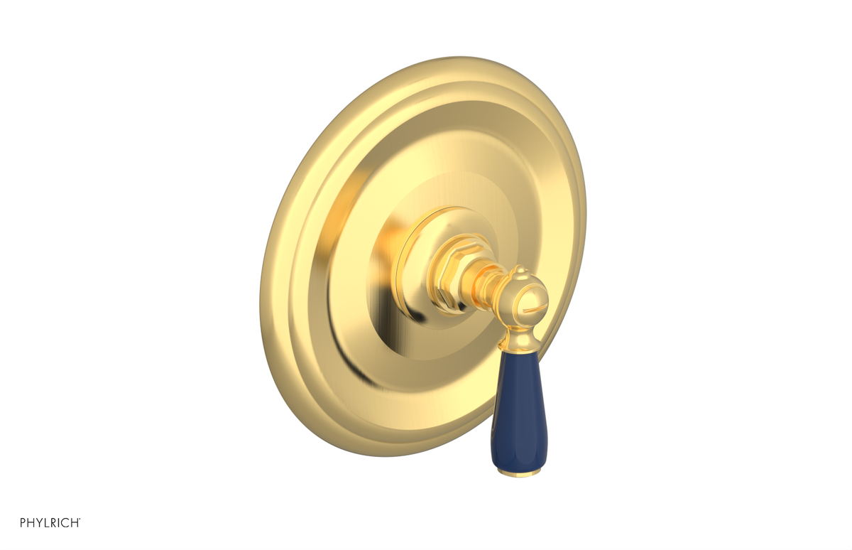 JAMESTOWN - Thermostatic Shower Trim - Lever Handle with "Navy Blue" Accents 4-735