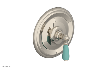 JAMESTOWN - Thermostatic Shower Trim - Lever Handle with "Turqoise" Accents 4-735