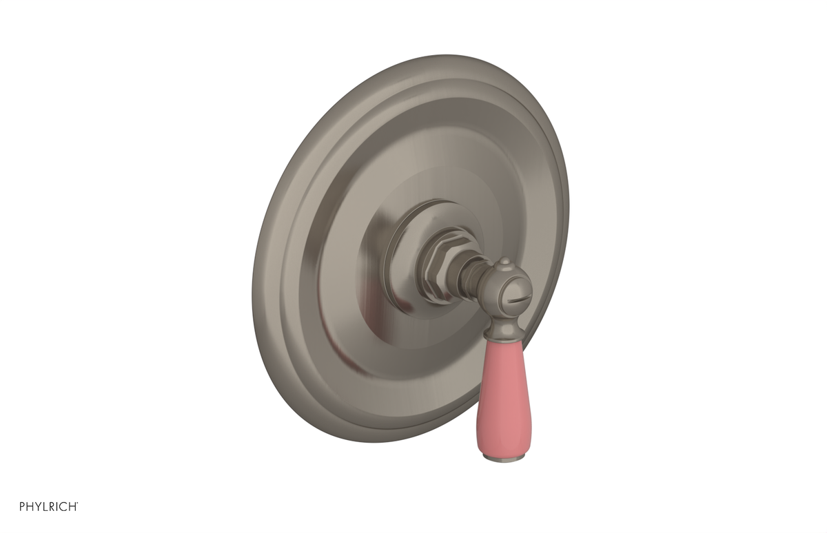 JAMESTOWN - Thermostatic Shower Trim - Lever Handle with "Pink" Accents 4-735