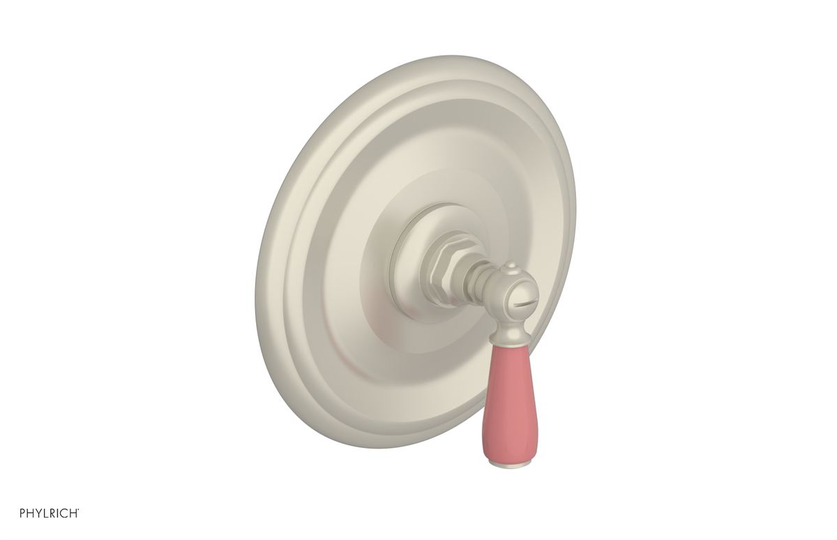 JAMESTOWN - Thermostatic Shower Trim - Lever Handle with "Pink" Accents 4-735