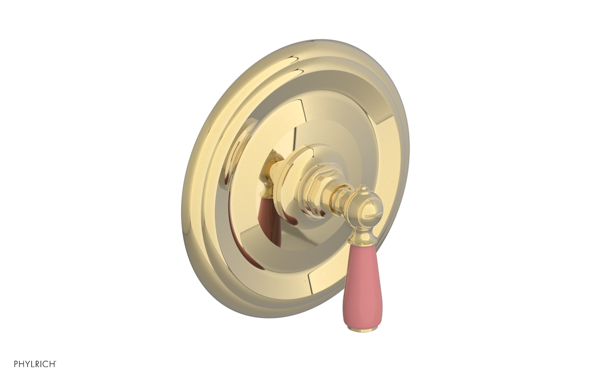 JAMESTOWN - Thermostatic Shower Trim - Lever Handle with "Pink" Accents 4-735