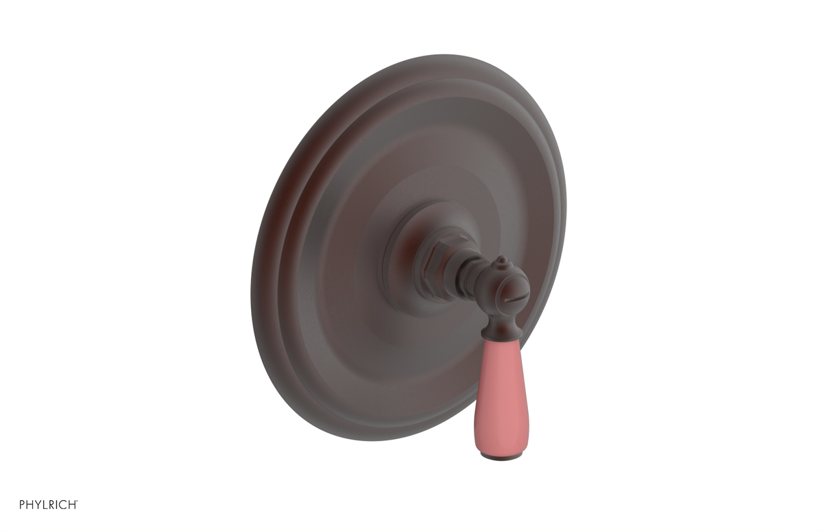 JAMESTOWN - Thermostatic Shower Trim - Lever Handle with "Pink" Accents 4-735