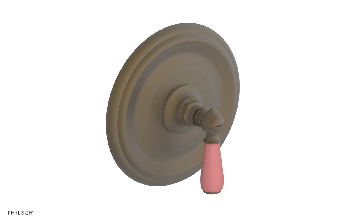 JAMESTOWN - Thermostatic Shower Trim - Lever Handle with "Pink" Accents 4-735