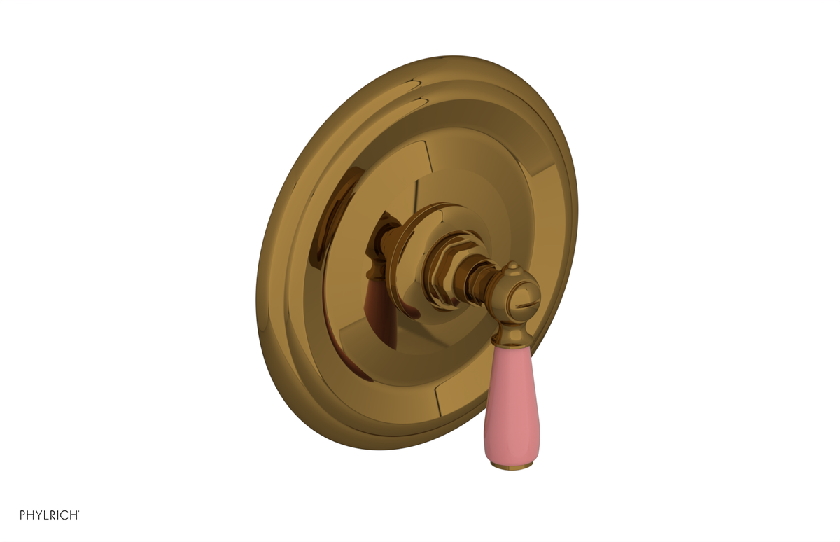 JAMESTOWN - Thermostatic Shower Trim - Lever Handle with "Pink" Accents 4-735