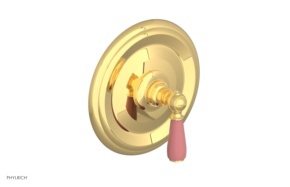 JAMESTOWN - Thermostatic Shower Trim - Lever Handle with "Pink" Accents 4-735