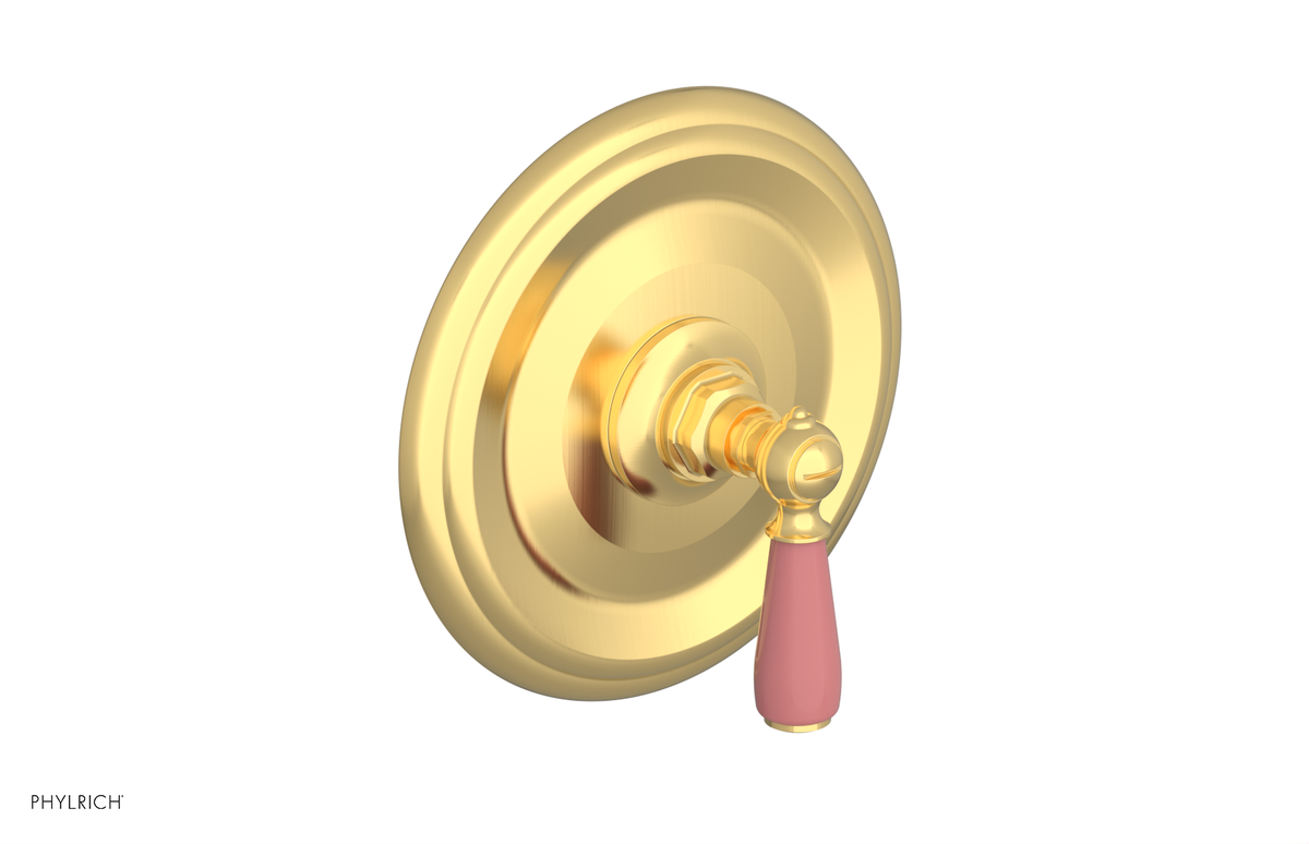JAMESTOWN - Thermostatic Shower Trim - Lever Handle with "Pink" Accents 4-735