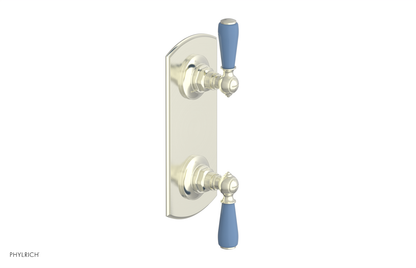 JAMESTOWN - Thermostatic Valve with Volume Control or Diverter with "Light Blue" Accents 4-738