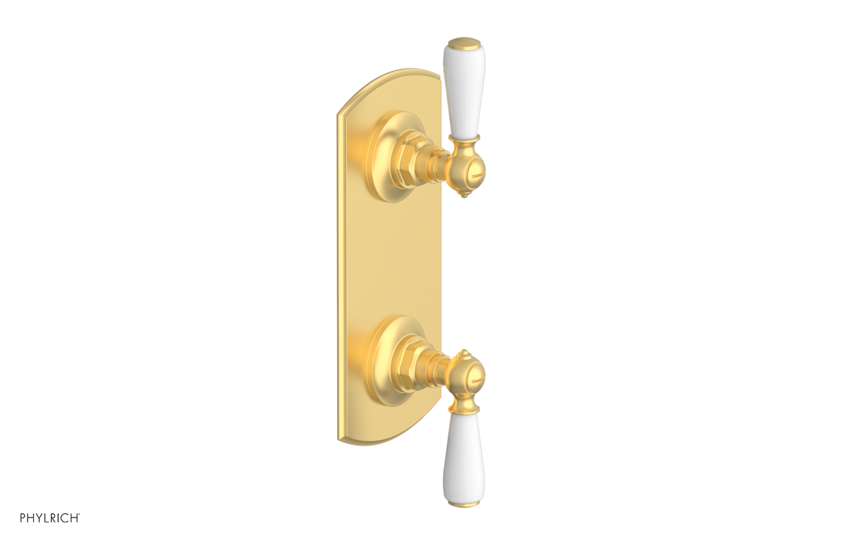 JAMESTOWN - Thermostatic Valve with Volume Control or Diverter with "White" Accents 4-738