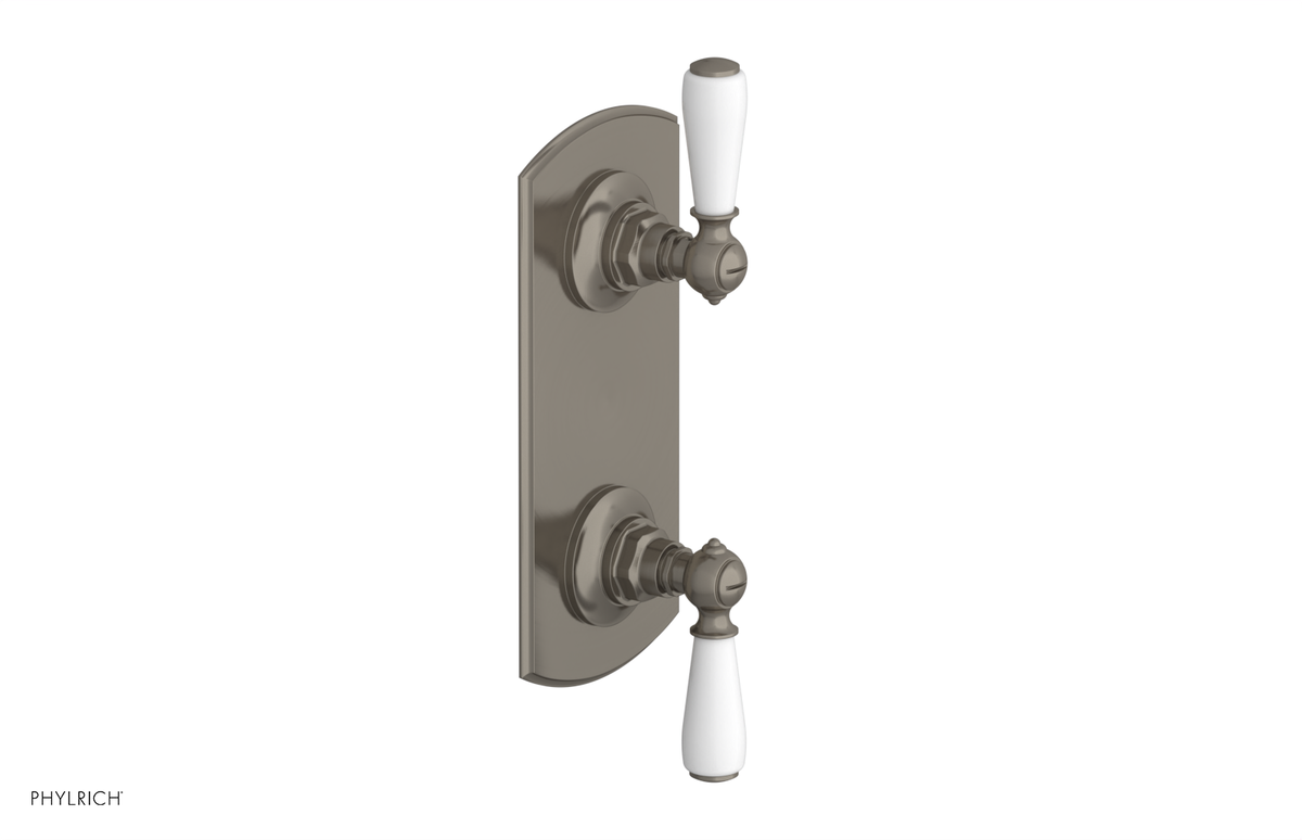 JAMESTOWN - Thermostatic Valve with Volume Control or Diverter with "White" Accents 4-738