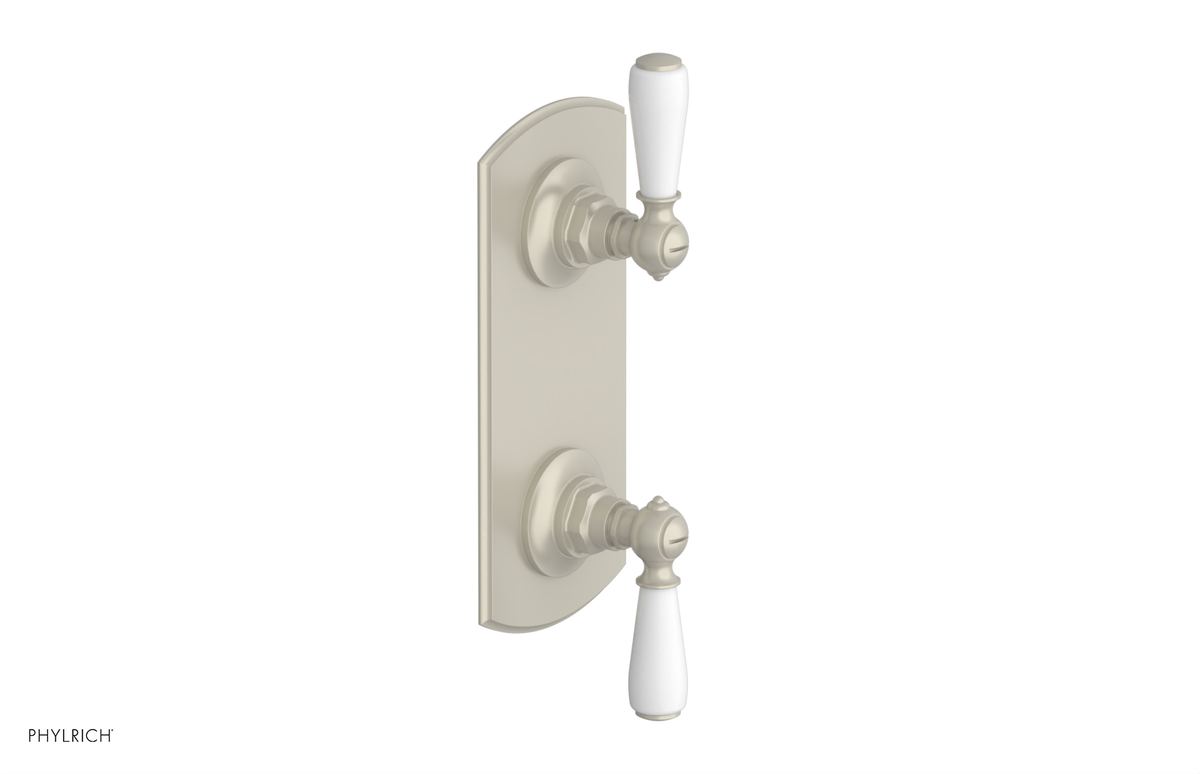 JAMESTOWN - Thermostatic Valve with Volume Control or Diverter with "White" Accents 4-738