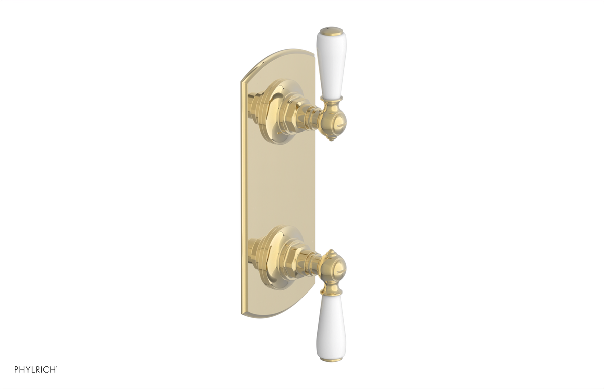 JAMESTOWN - Thermostatic Valve with Volume Control or Diverter with "White" Accents 4-738