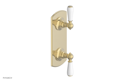 JAMESTOWN - Thermostatic Valve with Volume Control or Diverter with "White" Accents 4-738