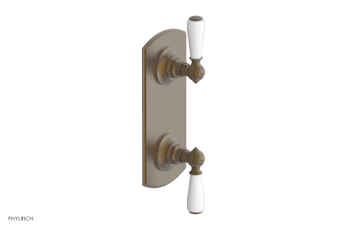 JAMESTOWN - Thermostatic Valve with Volume Control or Diverter with "White" Accents 4-738