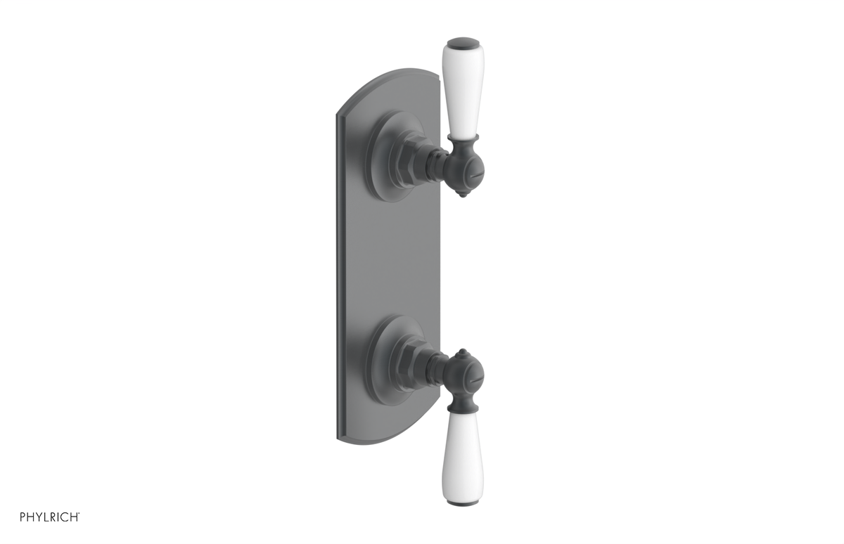 JAMESTOWN - Thermostatic Valve with Volume Control or Diverter with "White" Accents 4-738