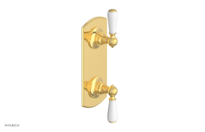 JAMESTOWN - Thermostatic Valve with Volume Control or Diverter with "White" Accents 4-738