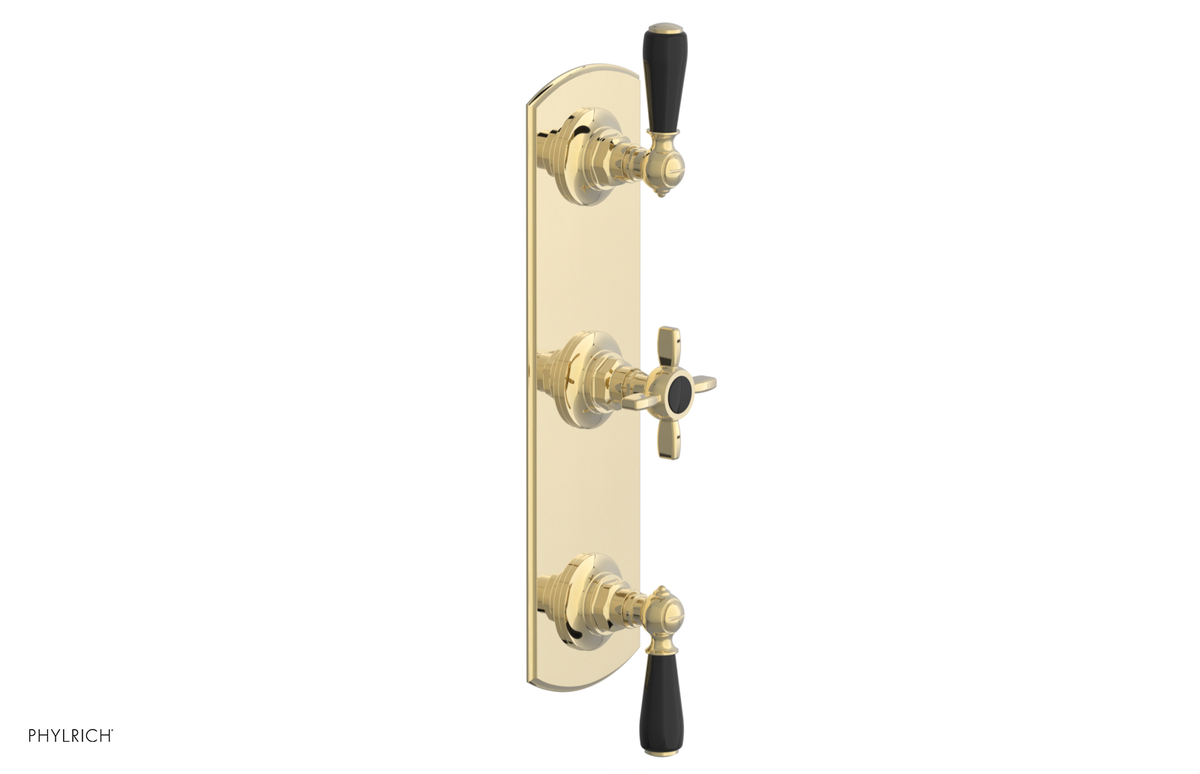 JAMESTOWN - Thermostatic Valve with Two Volume Control with "Black" Accents 4-740