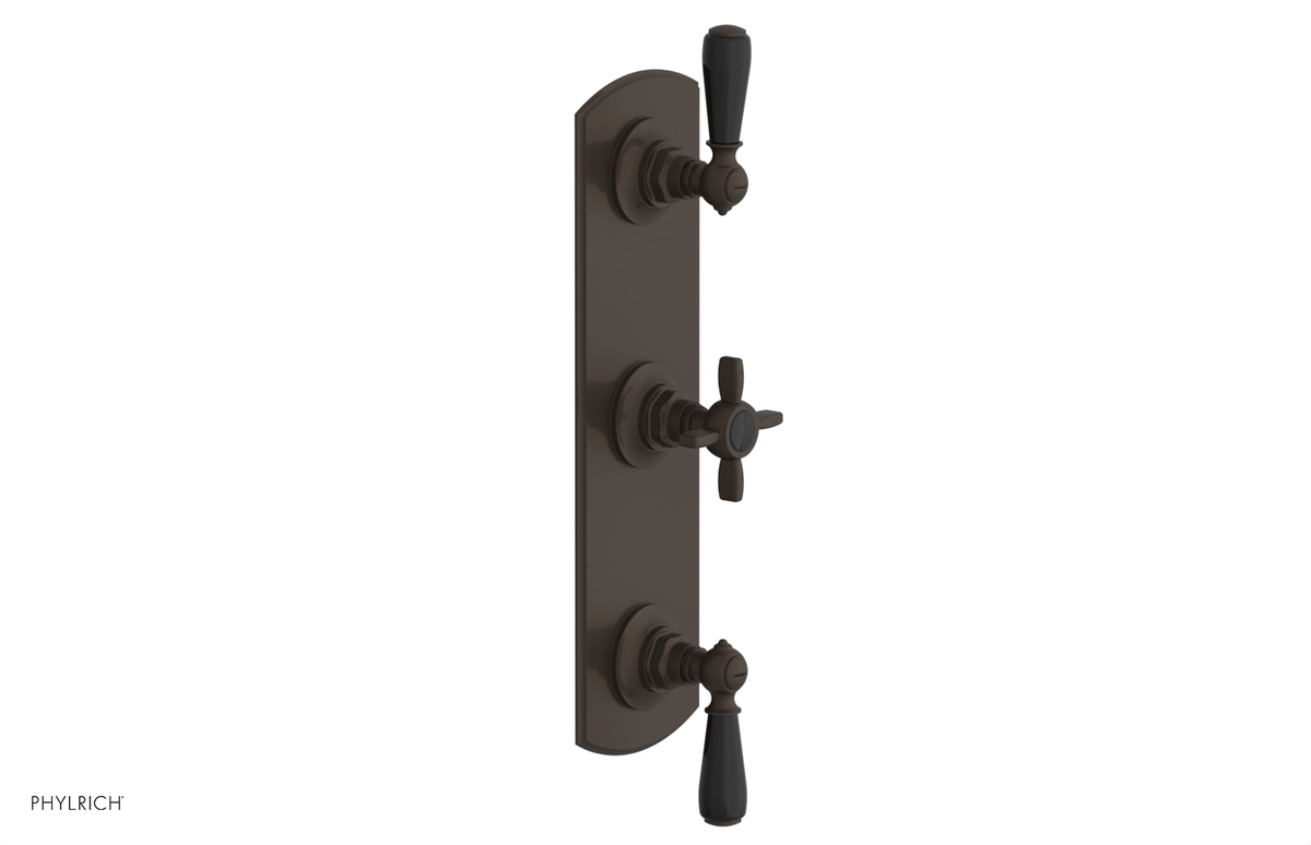 JAMESTOWN - Thermostatic Valve with Two Volume Control with "Black" Accents 4-740