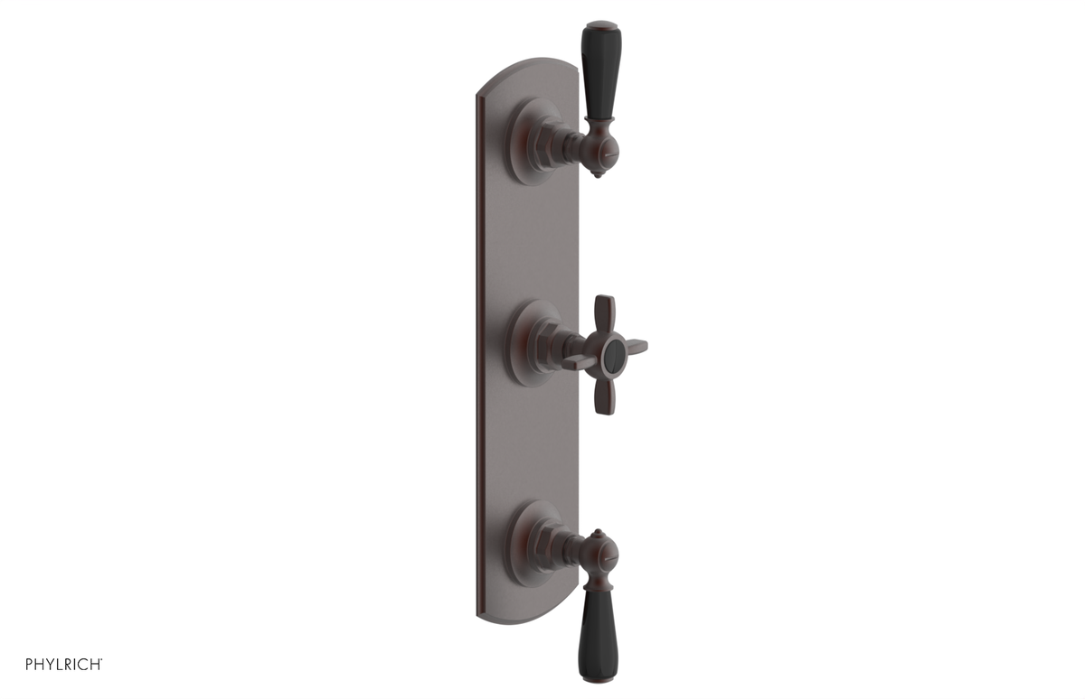 JAMESTOWN - Thermostatic Valve with Two Volume Control with "Black" Accents 4-740