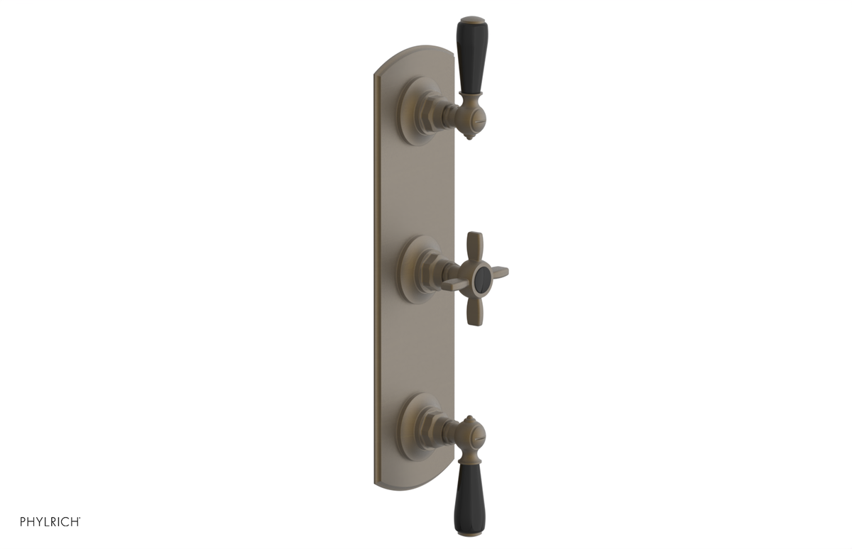 JAMESTOWN - Thermostatic Valve with Two Volume Control with "Black" Accents 4-740
