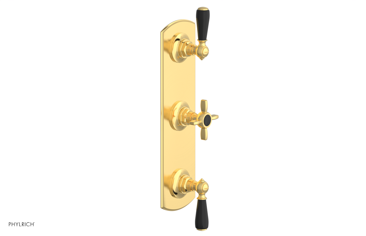 JAMESTOWN - Thermostatic Valve with Two Volume Control with "Black" Accents 4-740