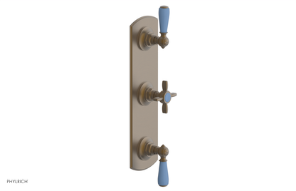 JAMESTOWN - Thermostatic Valve with Two Volume Control with "Light Blue" Accents 4-740