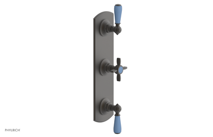 JAMESTOWN - Thermostatic Valve with Two Volume Control with "Light Blue" Accents 4-740