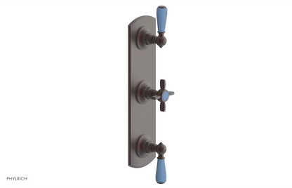 JAMESTOWN - Thermostatic Valve with Two Volume Control with "Light Blue" Accents 4-740