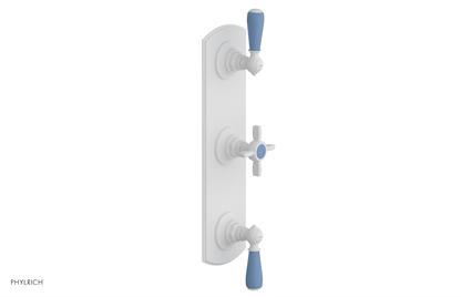 JAMESTOWN - Thermostatic Valve with Two Volume Control with "Light Blue" Accents 4-740