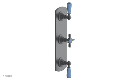JAMESTOWN - Thermostatic Valve with Two Volume Control with "Light Blue" Accents 4-740