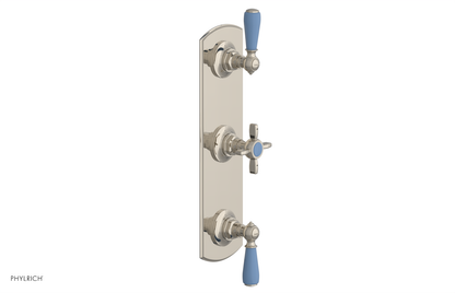 JAMESTOWN - Thermostatic Valve with Two Volume Control with "Light Blue" Accents 4-740