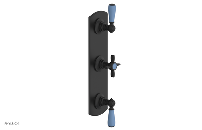 JAMESTOWN - Thermostatic Valve with Two Volume Control with "Light Blue" Accents 4-740