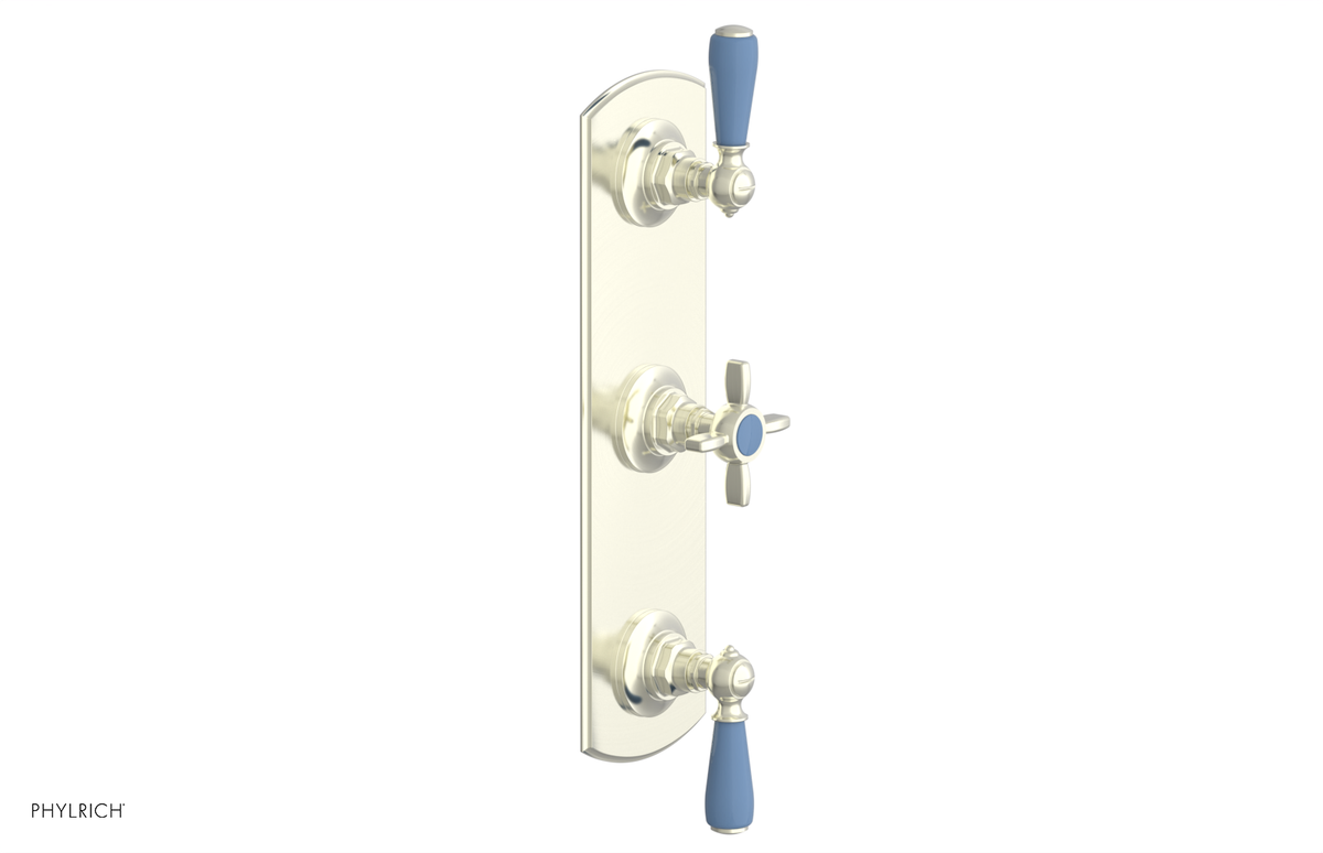 JAMESTOWN - Thermostatic Valve with Two Volume Control with "Light Blue" Accents 4-740