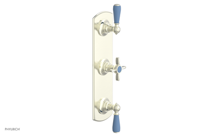 JAMESTOWN - Thermostatic Valve with Two Volume Control with "Light Blue" Accents 4-740