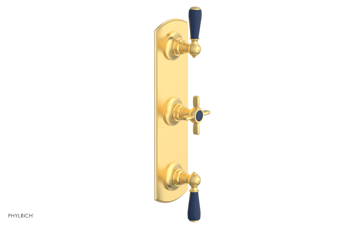 JAMESTOWN - Thermostatic Valve with Two Volume Control with "Navy Blue" Accents 4-740