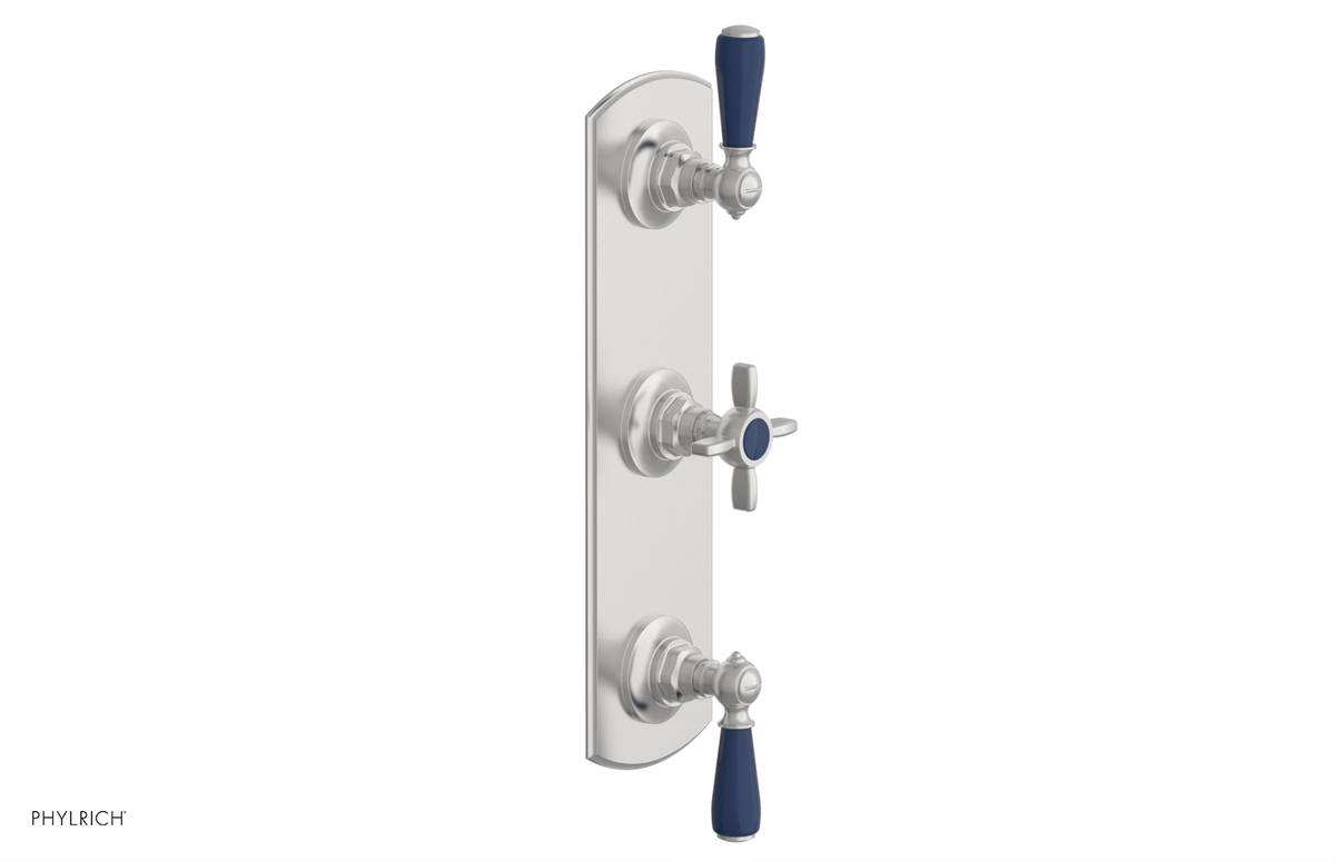 JAMESTOWN - Thermostatic Valve with Two Volume Control with "Navy Blue" Accents 4-740