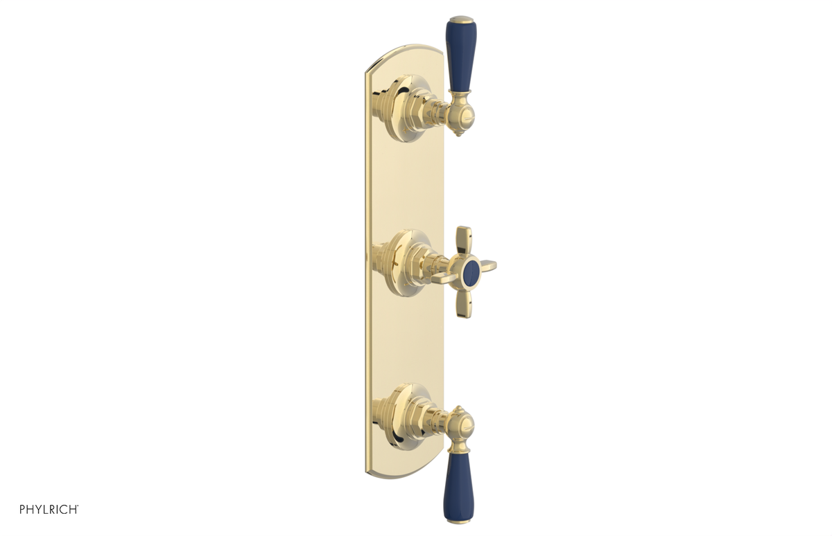 JAMESTOWN - Thermostatic Valve with Two Volume Control with "Navy Blue" Accents 4-740