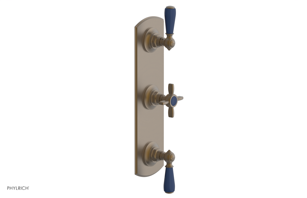 JAMESTOWN - Thermostatic Valve with Two Volume Control with "Navy Blue" Accents 4-740