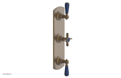 JAMESTOWN - Thermostatic Valve with Two Volume Control with "Navy Blue" Accents 4-740
