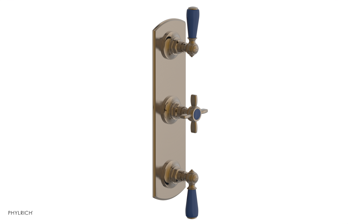 JAMESTOWN - Thermostatic Valve with Two Volume Control with "Navy Blue" Accents 4-740