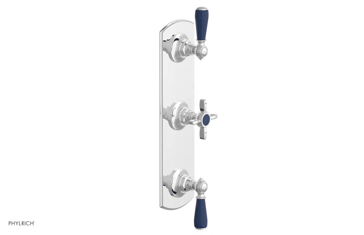 JAMESTOWN - Thermostatic Valve with Two Volume Control with "Navy Blue" Accents 4-740
