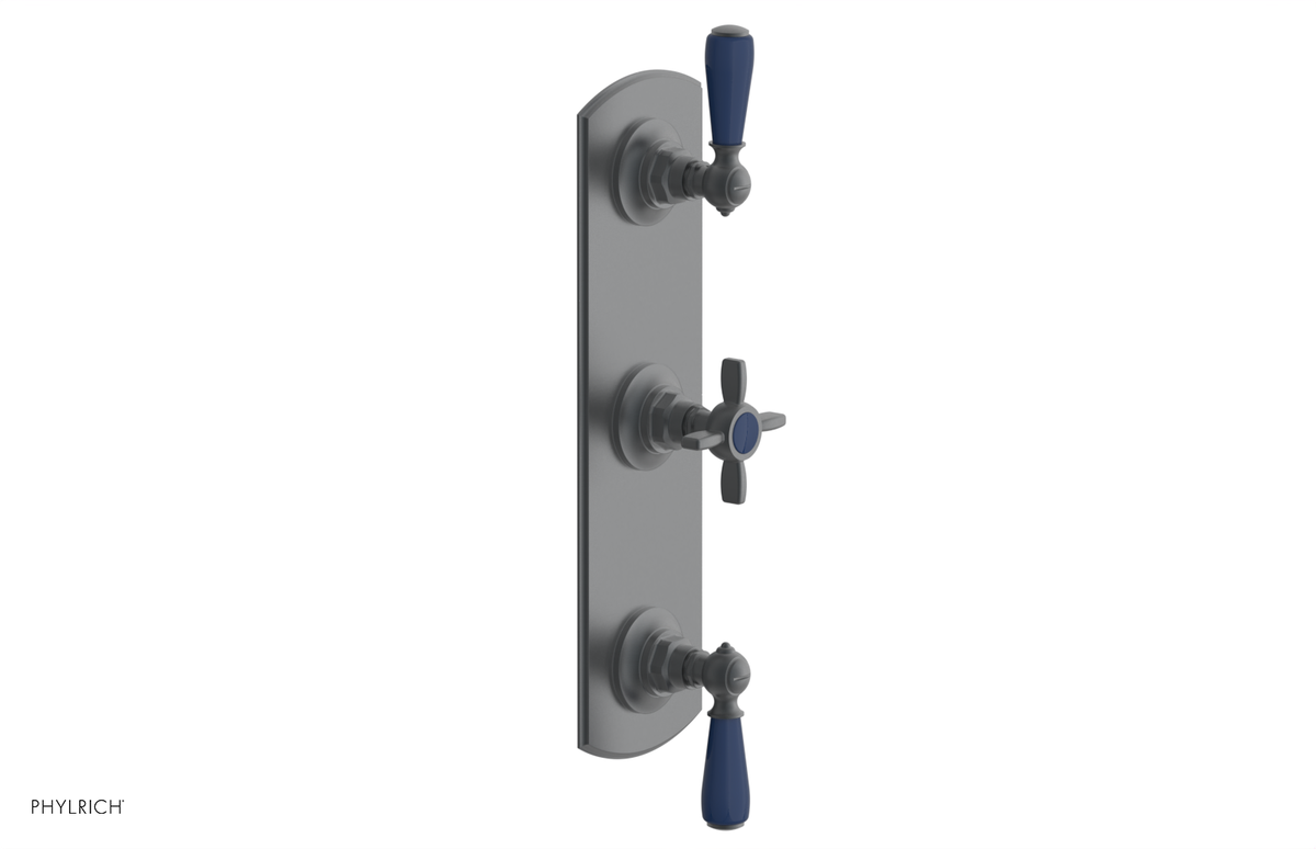 JAMESTOWN - Thermostatic Valve with Two Volume Control with "Navy Blue" Accents 4-740