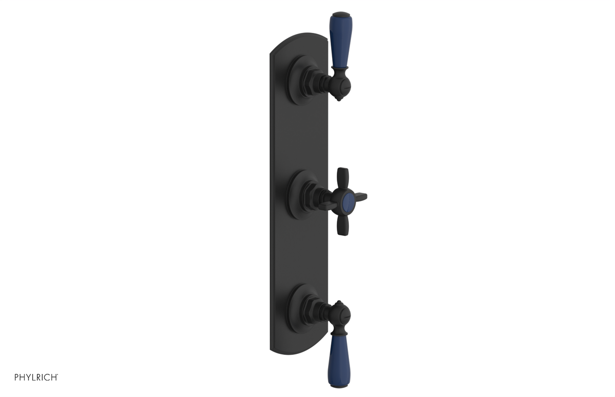 JAMESTOWN - Thermostatic Valve with Two Volume Control with "Navy Blue" Accents 4-740