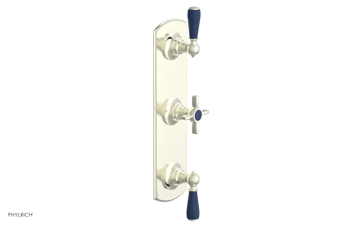 JAMESTOWN - Thermostatic Valve with Two Volume Control with "Navy Blue" Accents 4-740
