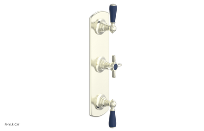 JAMESTOWN - Thermostatic Valve with Two Volume Control with "Navy Blue" Accents 4-740