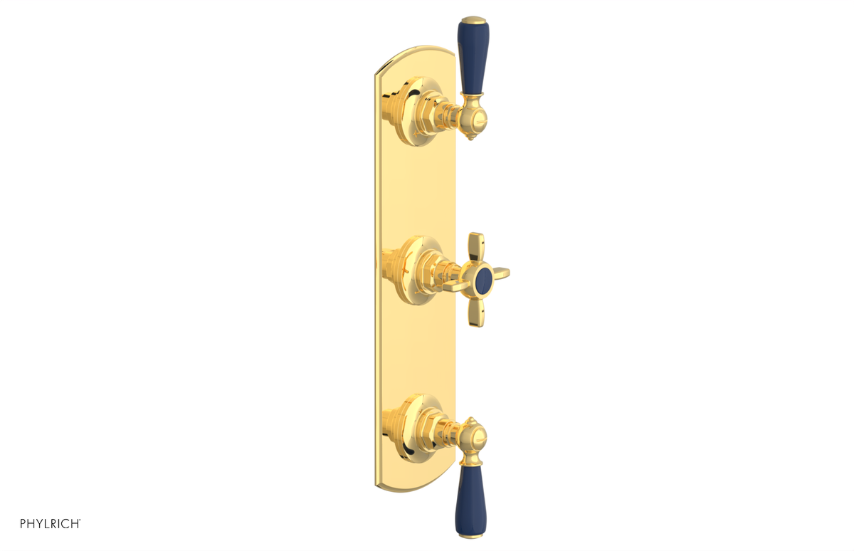 JAMESTOWN - Thermostatic Valve with Two Volume Control with "Navy Blue" Accents 4-740