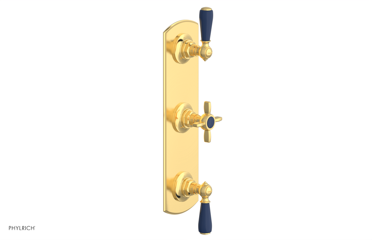JAMESTOWN - Thermostatic Valve with Two Volume Control with "Navy Blue" Accents 4-740